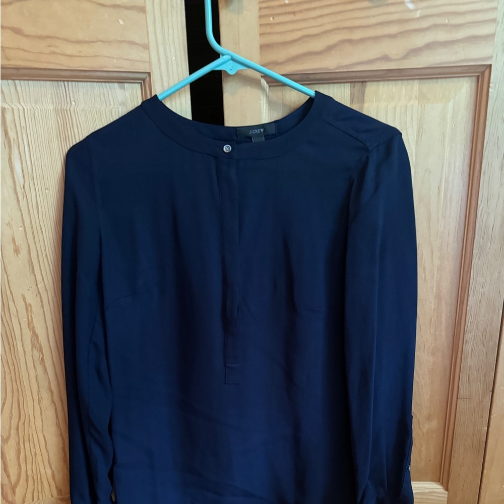 JCrew Navy Dressy blouse. Size: 00